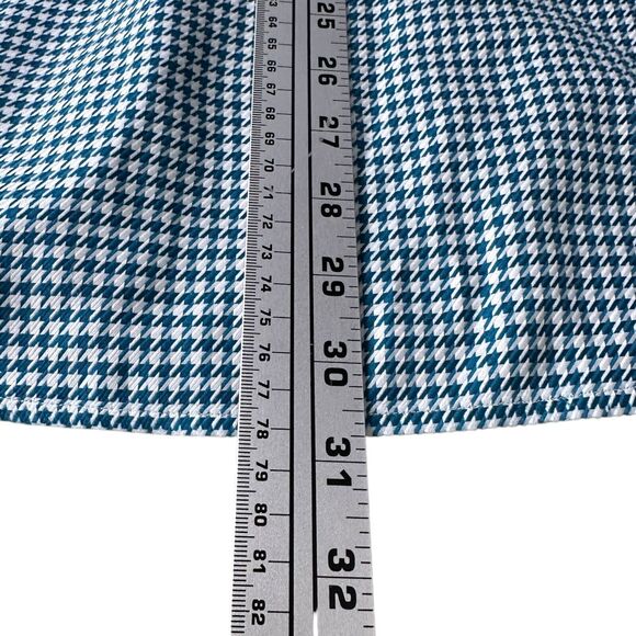 Robert Graham Shirt Men's Medium Blue Houndstooth UK England London Flip Cuff - Picture 11 of 11